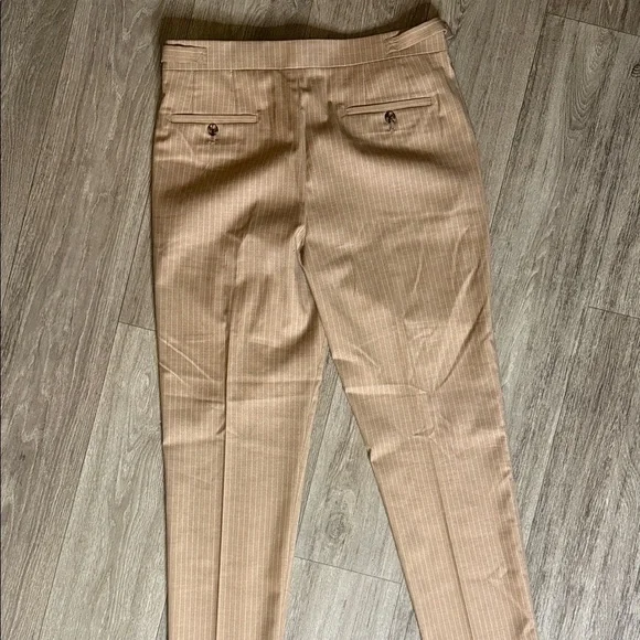 Murano Classic Beige Pinstripe Suit for Men-medium, 30x32 - Picture 12 of 13